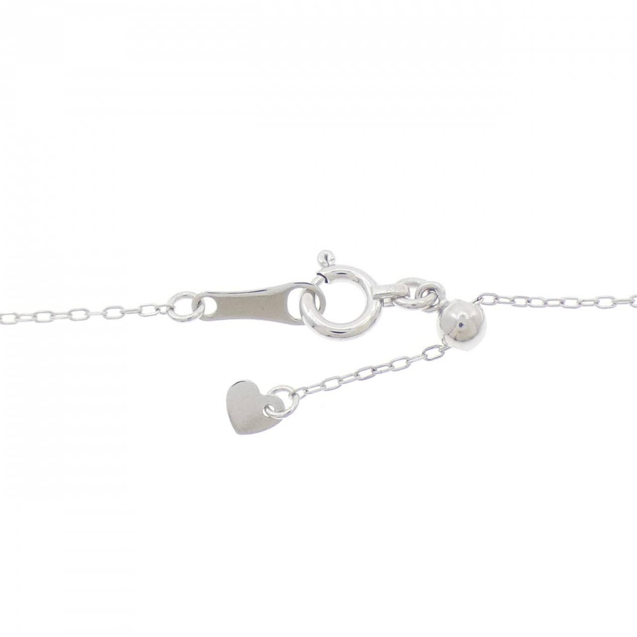 K18WG カラーストーン ネックレス