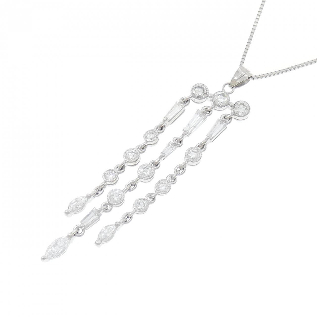 PT900/PT850 ダイヤモンド ネックレス 0.95CT