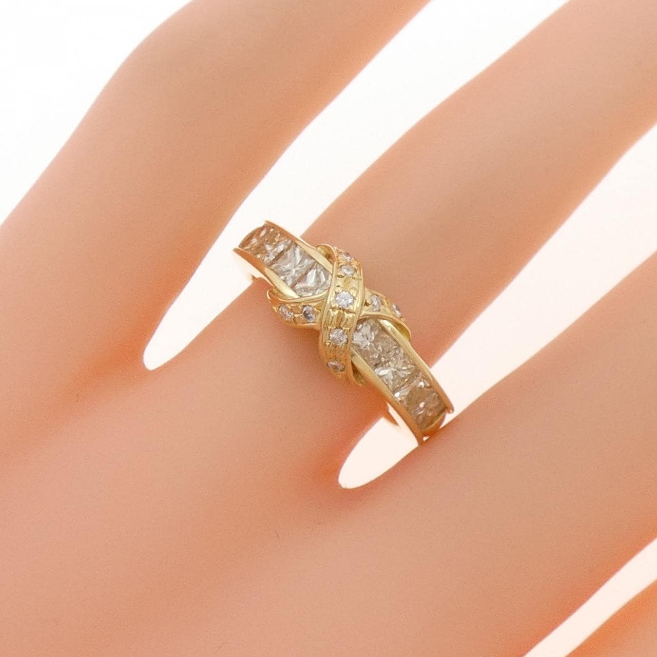 K18YG ダイヤモンド リング 1.06CT
