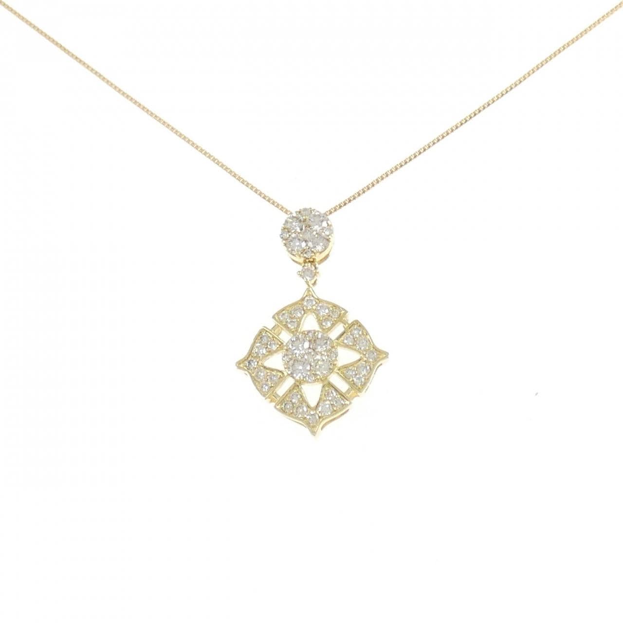 K18YG ダイヤモンド ネックレス 0.56CT
