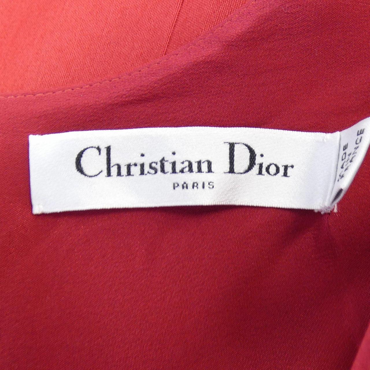 クリスチャンディオール CHRISTIAN DIOR ベルト付きフレアミディドレス 551R21A1212 ワンピース