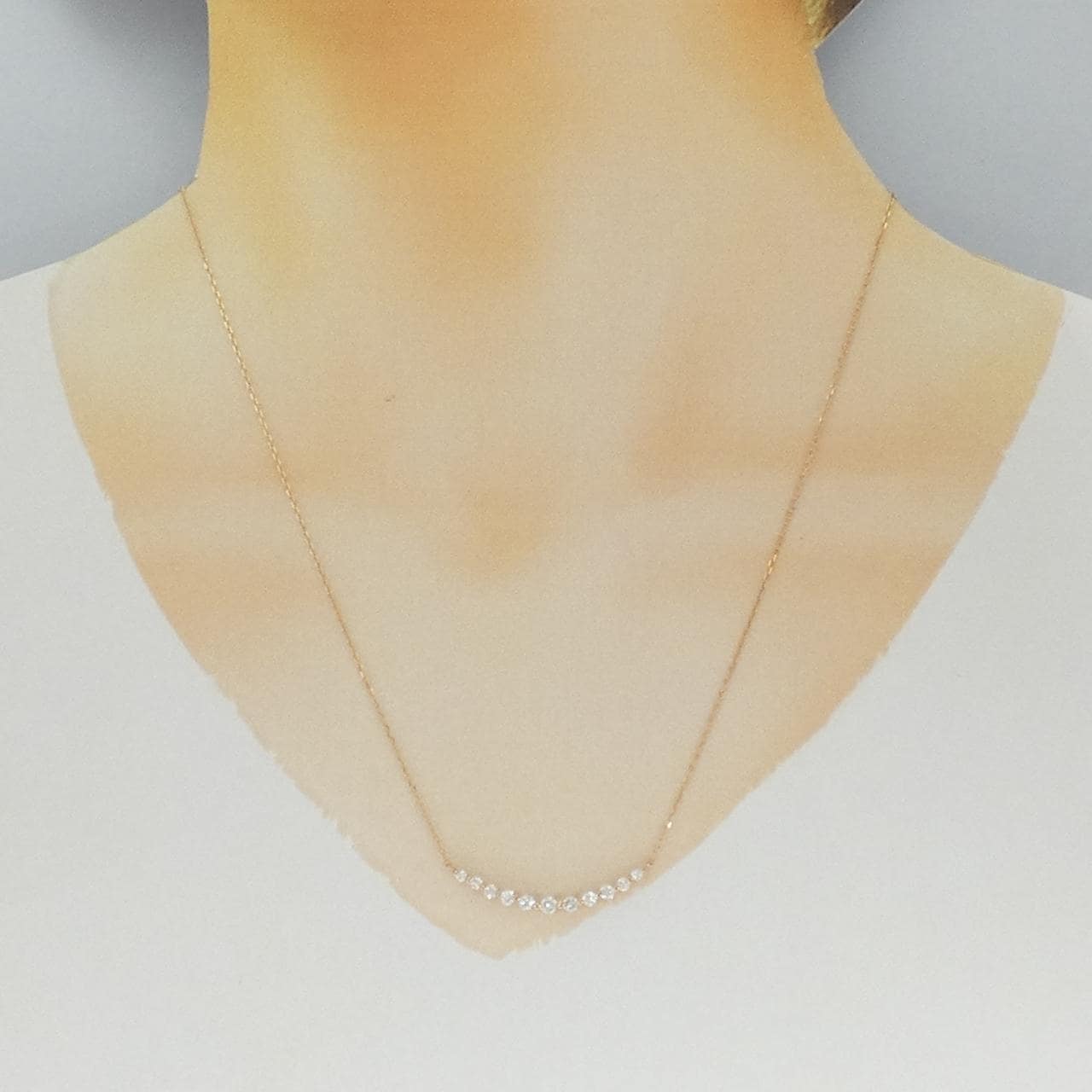 K18PG ダイヤモンド ネックレス 0.50CT