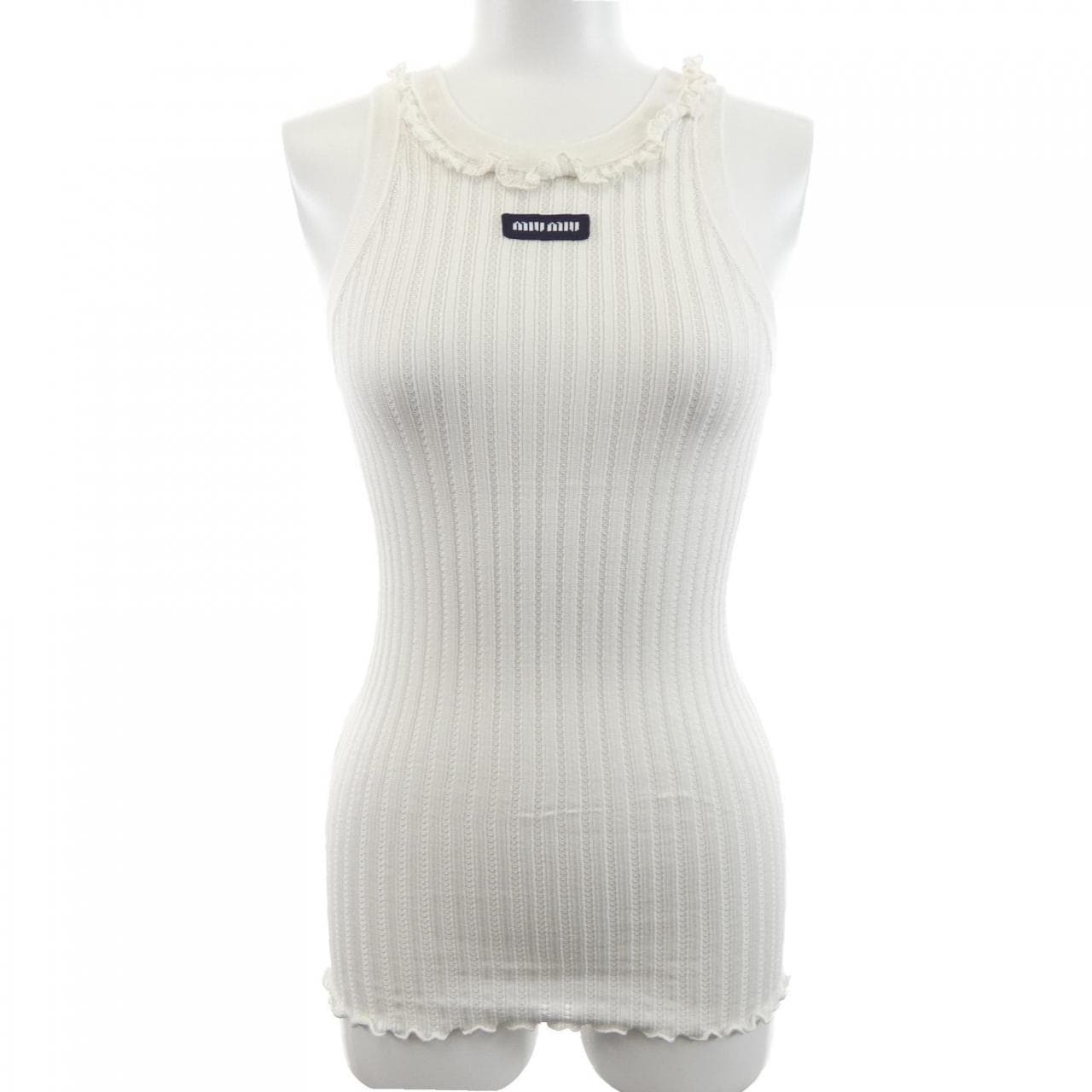 ミュウミュウ MIU MIU SILK TANK TOP MMV392 SOOO 191X タンクトップ