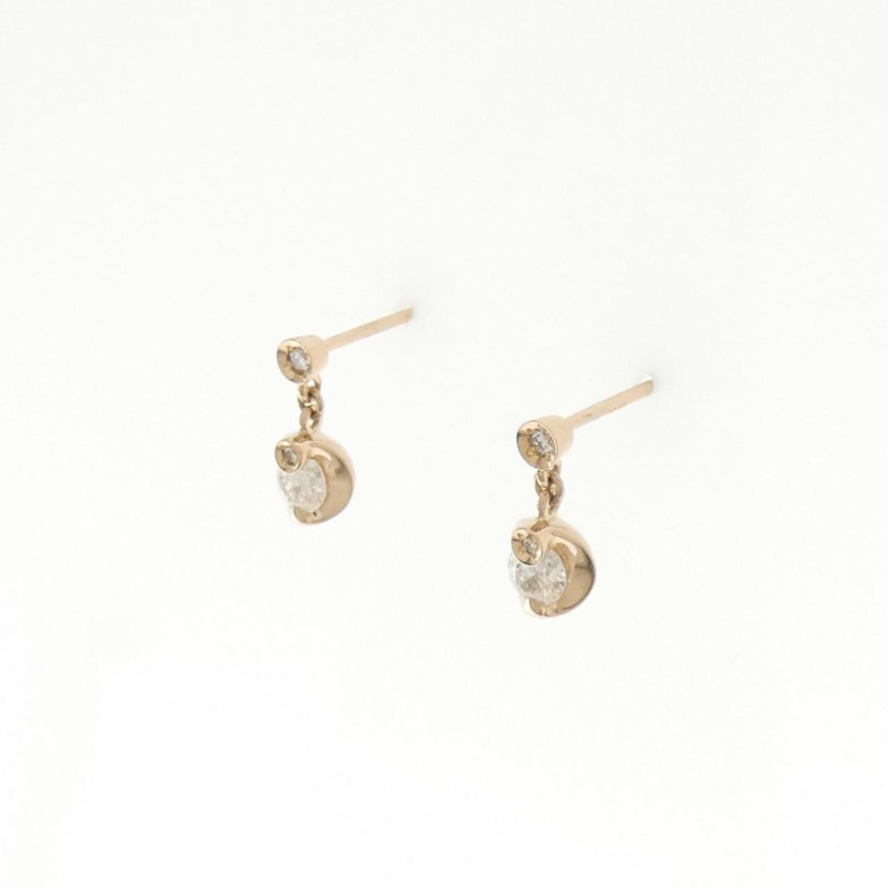 K18PG ダイヤモンド ピアス 0.226CT