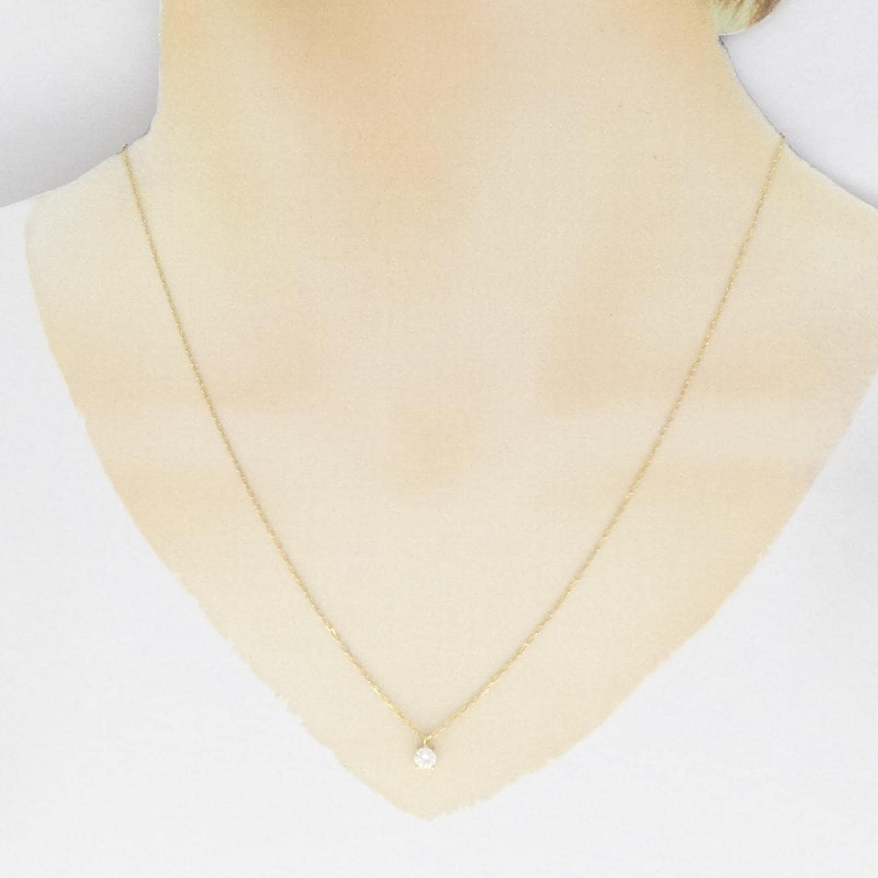 K18YG ダイヤモンド ネックレス 0.20CT