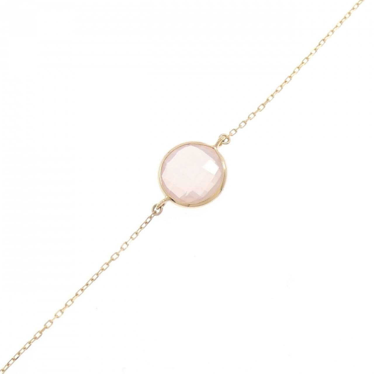 K18YG ローズクオーツ ブレスレット