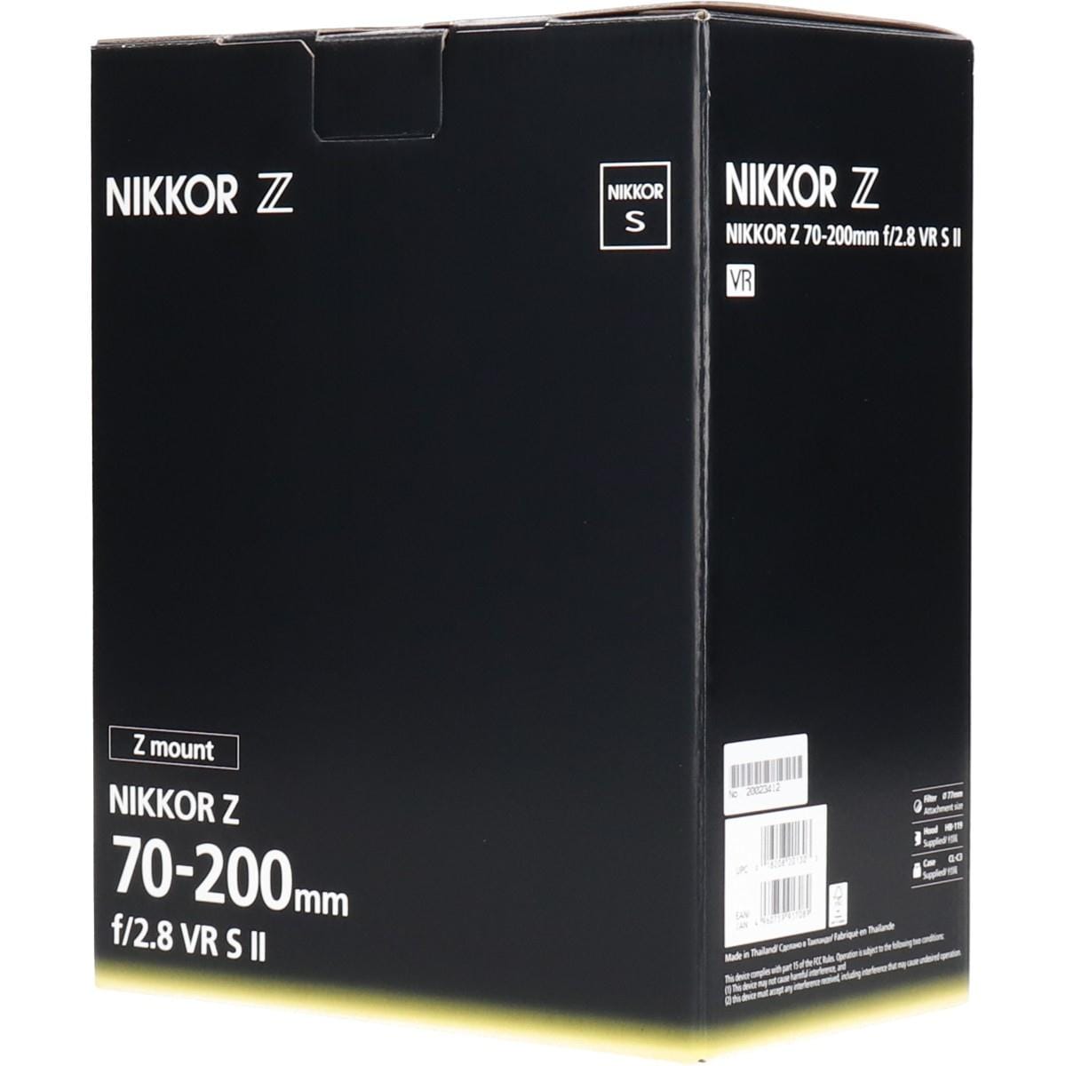 【未使用品】Ｚ７０－２００ｍｍ　Ｆ２．８ＶＲ　Ｓ　ＩＩ