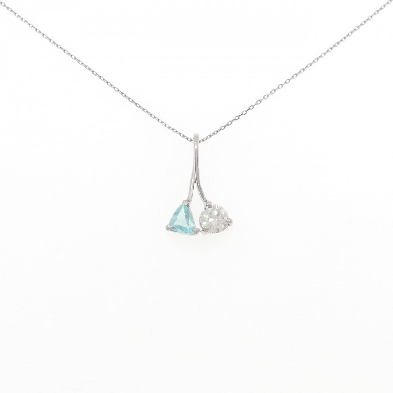 PT900/PT850 トルマリン ネックレス 0.17CT
