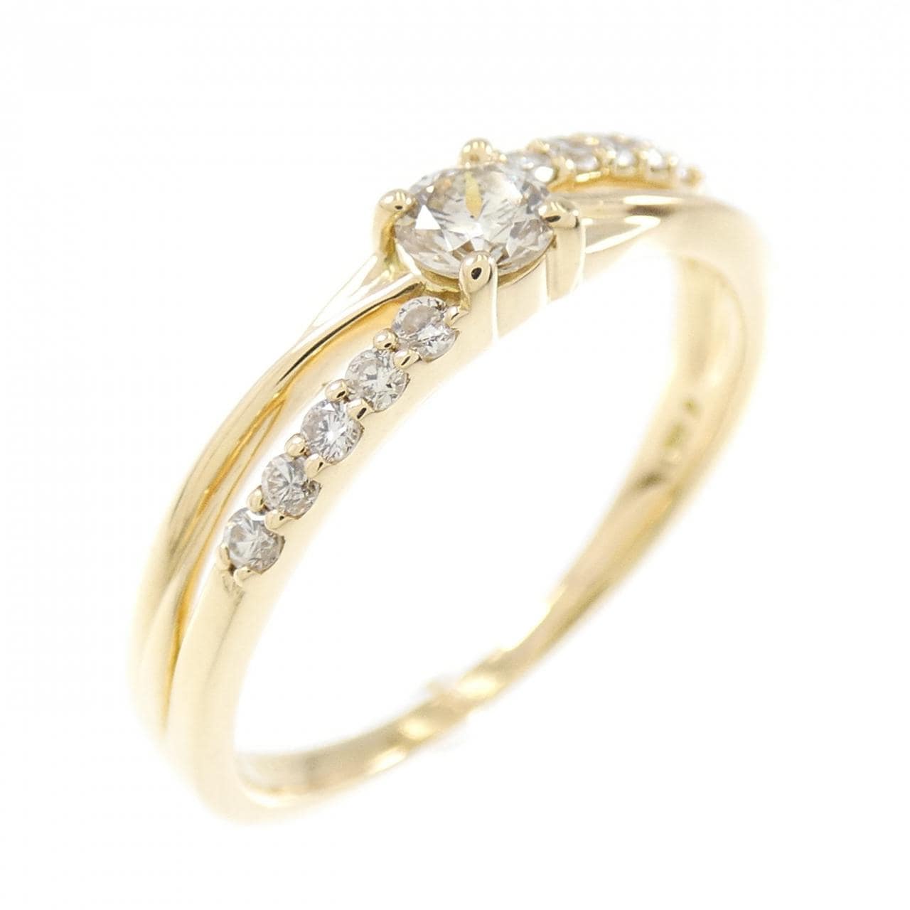 K18YG ダイヤモンド リング 0.16CT