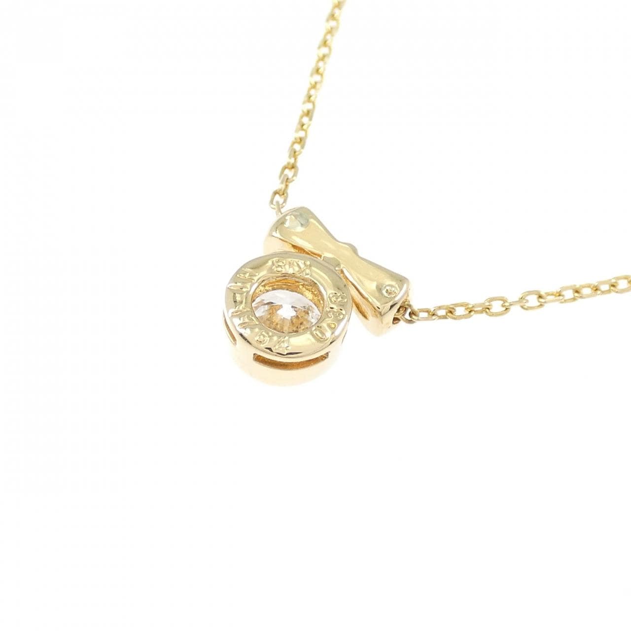 K18YG ダイヤモンド ネックレス 0.38CT