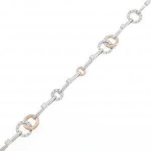 K18WG/K18PG ダイヤモンド ブレスレット 1.00CT