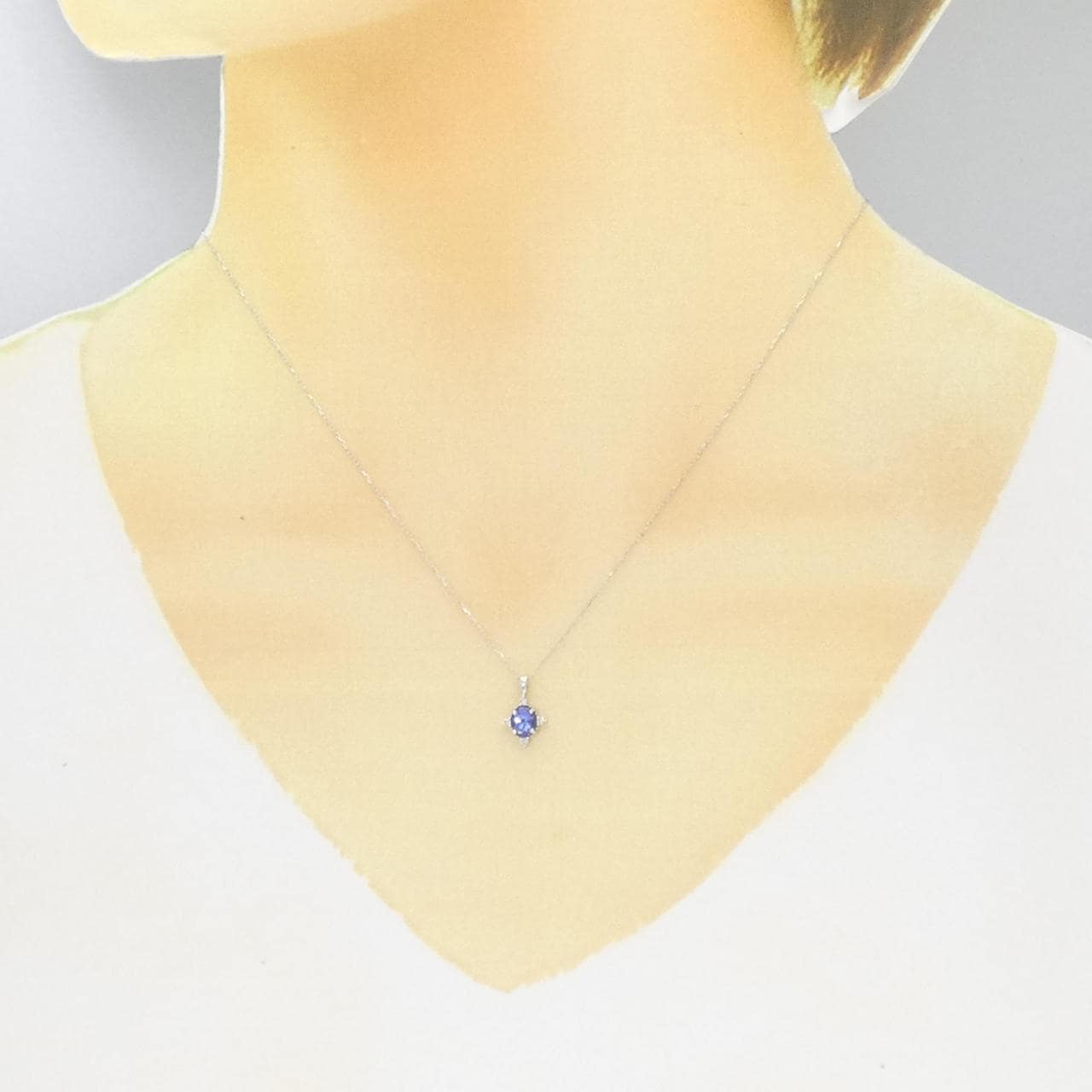 K10WG Tanzanite necklace