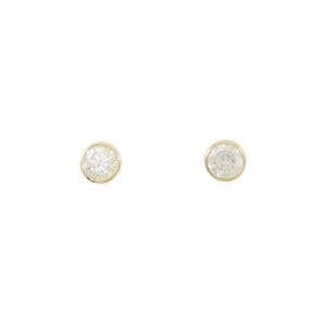 【リメイク】K18YG/ST ダイヤモンド ピアス 0.349CT 0.378CT H I1 Good-Fair