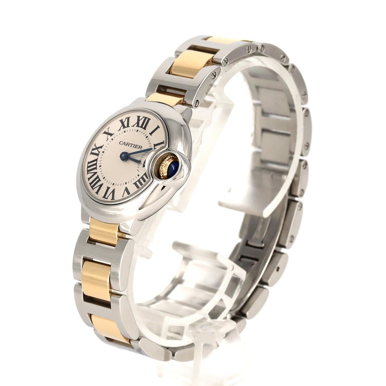 カルティエ バロンブルーSM コンビ W69007Z3/W2BB0010 SSxYG クォーツ