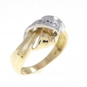 K18YG/PT900 ダイヤモンド リング 0.02CT