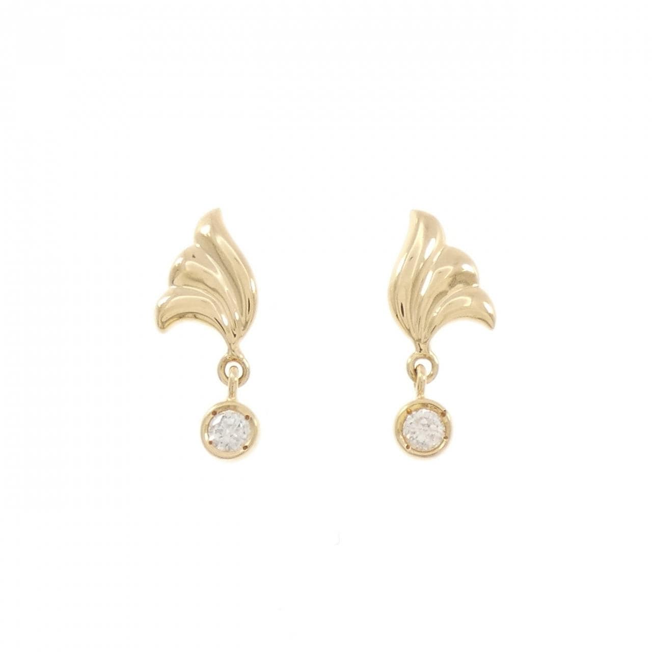 K18YG ダイヤモンド ピアス 0.18CT