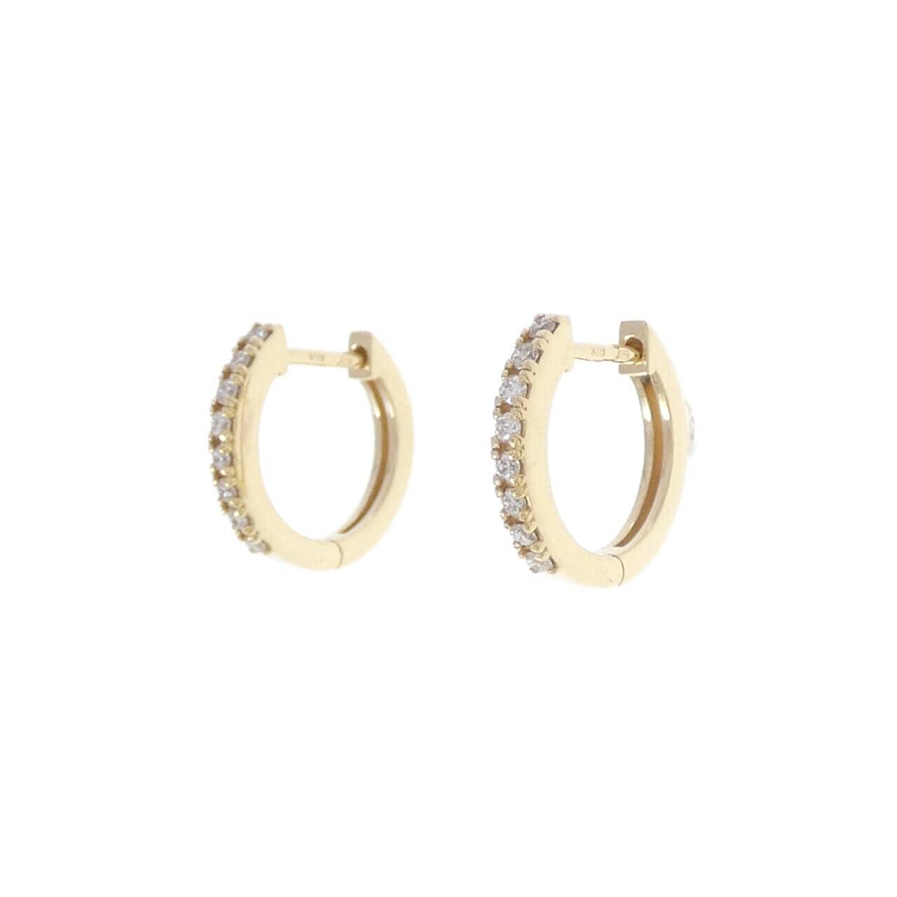 シエナ ロゼ ダイヤモンド ピアス 0.10CT
