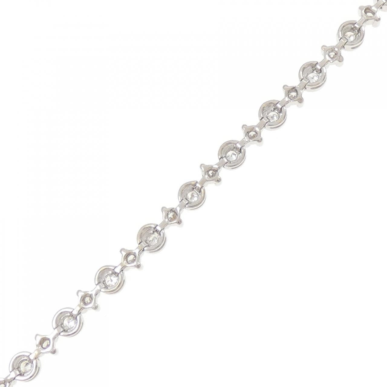 K18WG ダイヤモンド ブレスレット 1.00CT