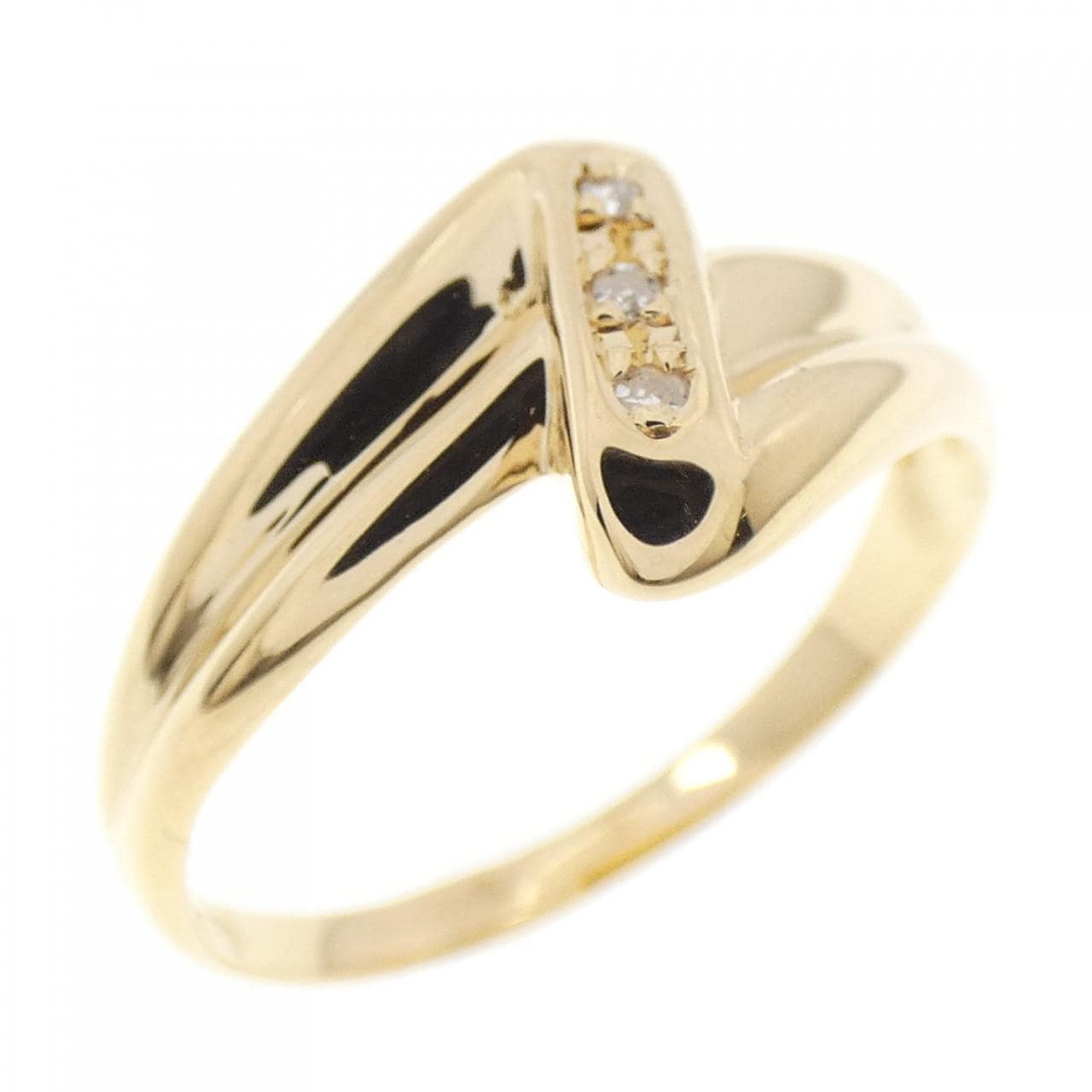 K18YG Diamond ring