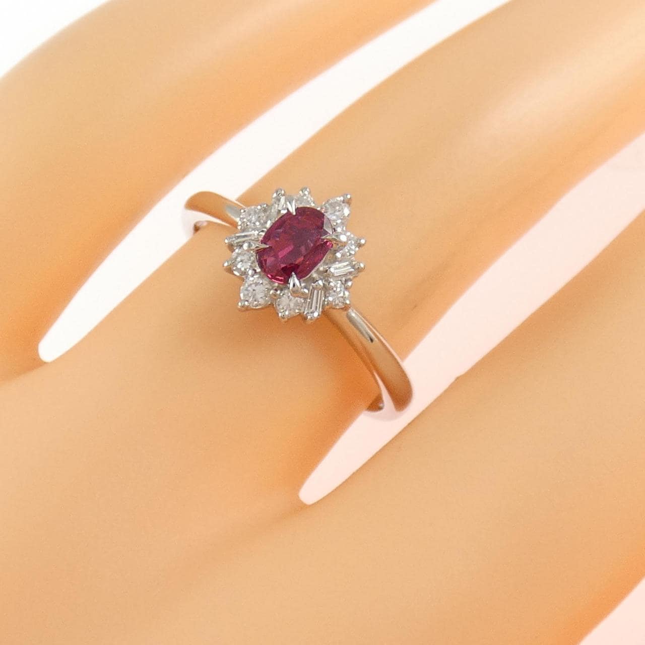 PT900 ルビー リング 0.27CT