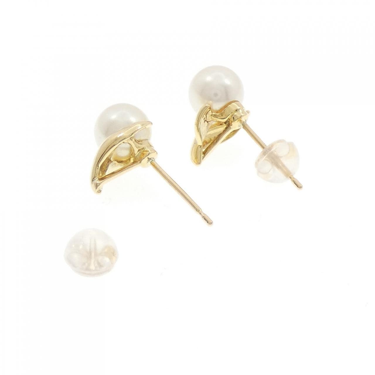 K18YG アコヤパール ピアス 6.6mm