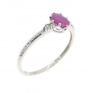 K10WG ルビー リング 0.46CT