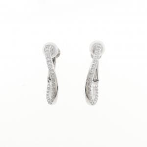 K18WG ダイヤモンド イヤリング 0.50CT