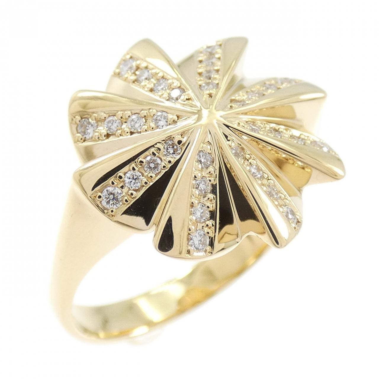 K18YG ダイヤモンド リング 0.224CT