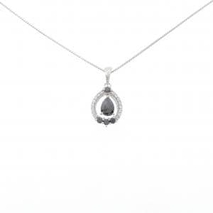 K18WG ダイヤモンド ネックレス 0.96CT