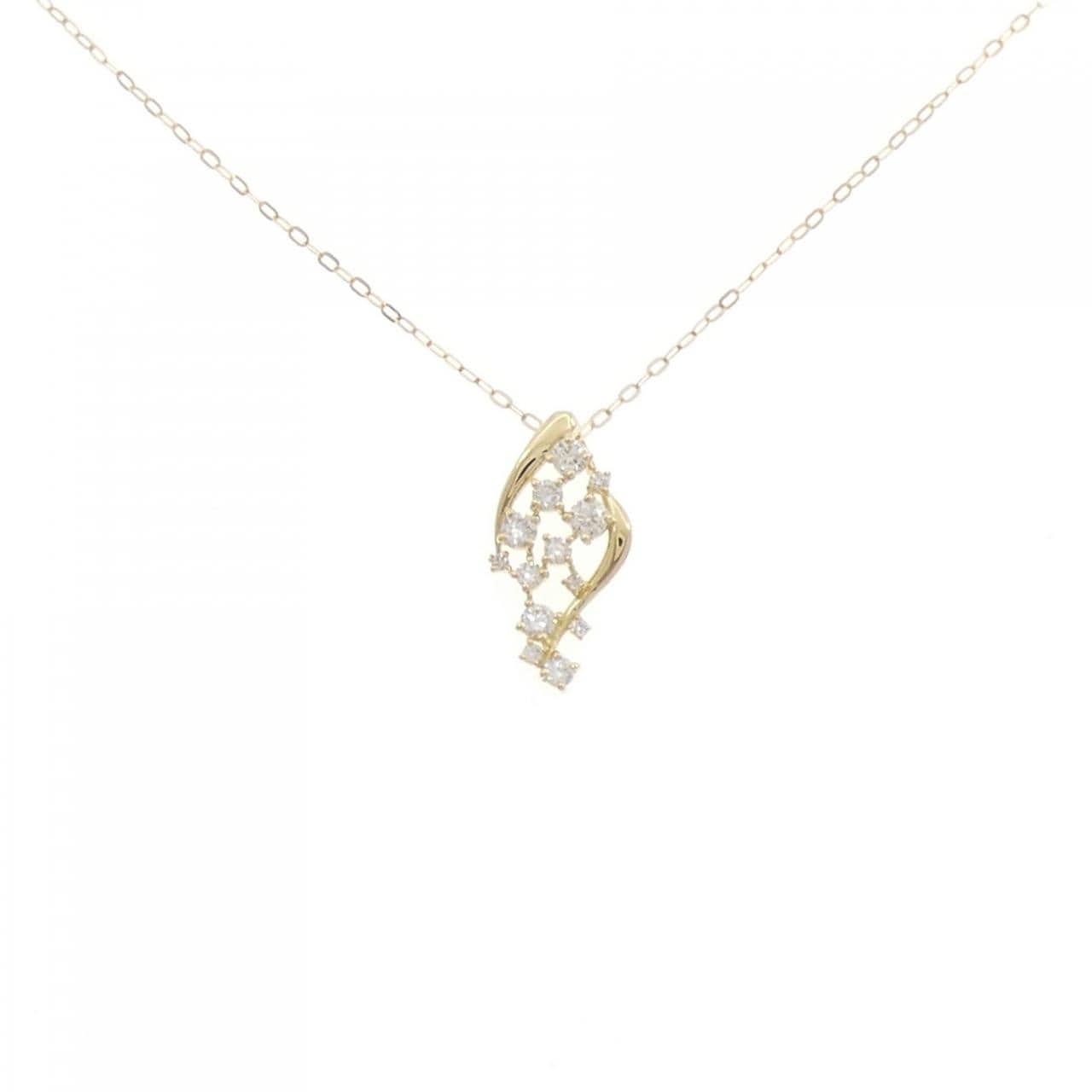 【新品】K18YG ダイヤモンド ネックレス 0.30CT
