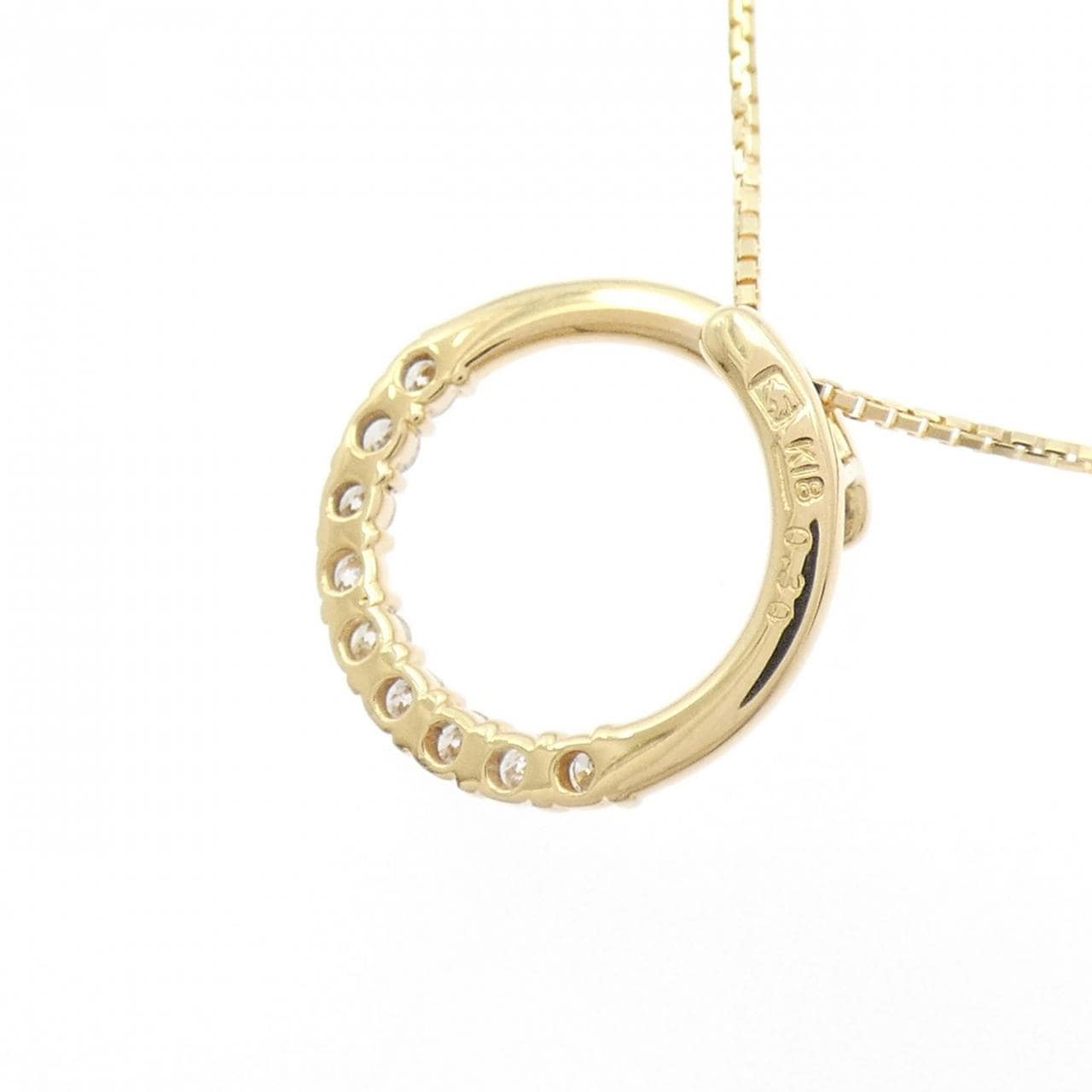K18YG ダイヤモンド ネックレス 0.30CT