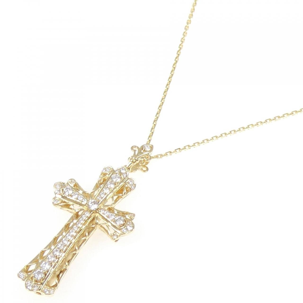 ユキザキ ヨビコ クロス ダイヤモンド ネックレス 0.80CT