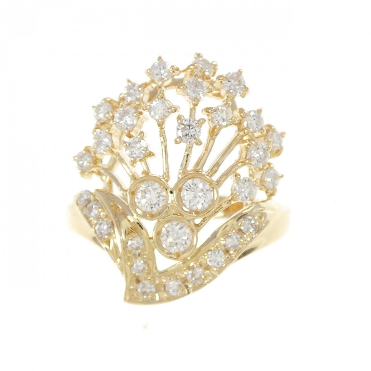 K18YG ダイヤモンド リング 0.78CT