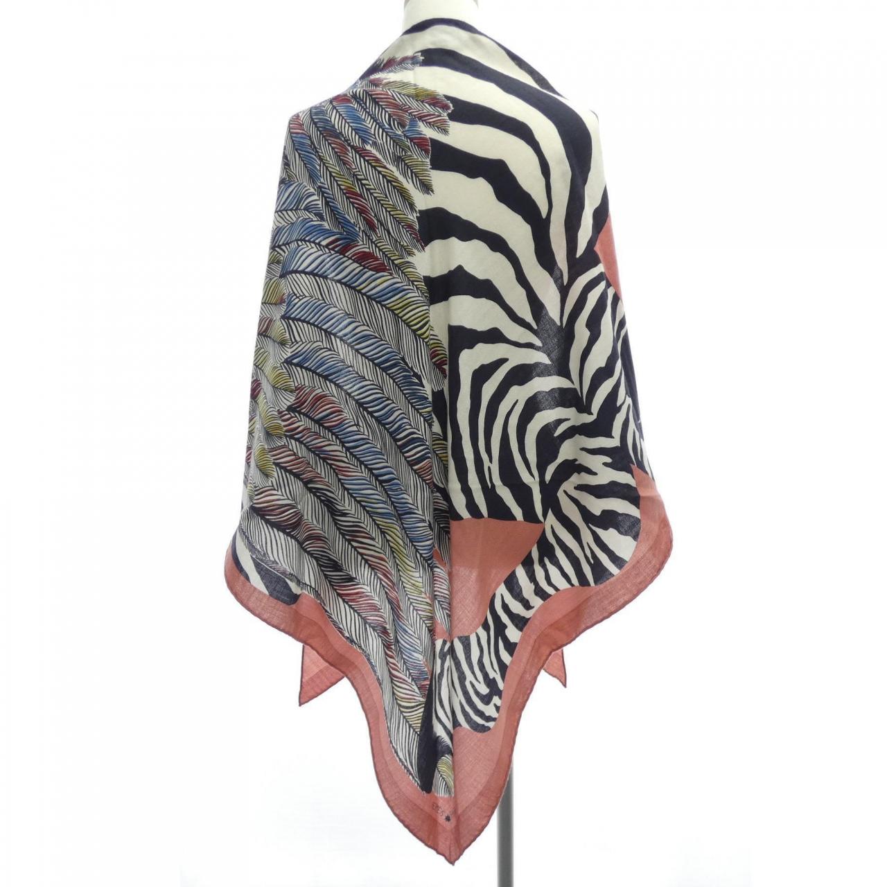 エルメス HERMES ZEBRA PEGASUS H363790S トライアングルジェアン ショール