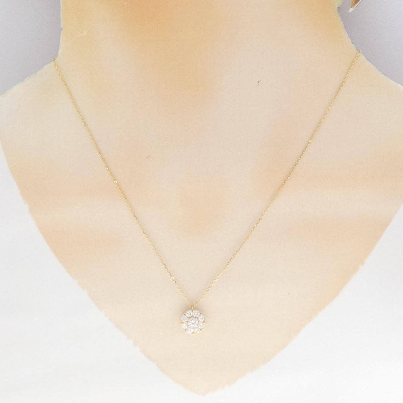 K18YG ダイヤモンド ネックレス 0.58CT