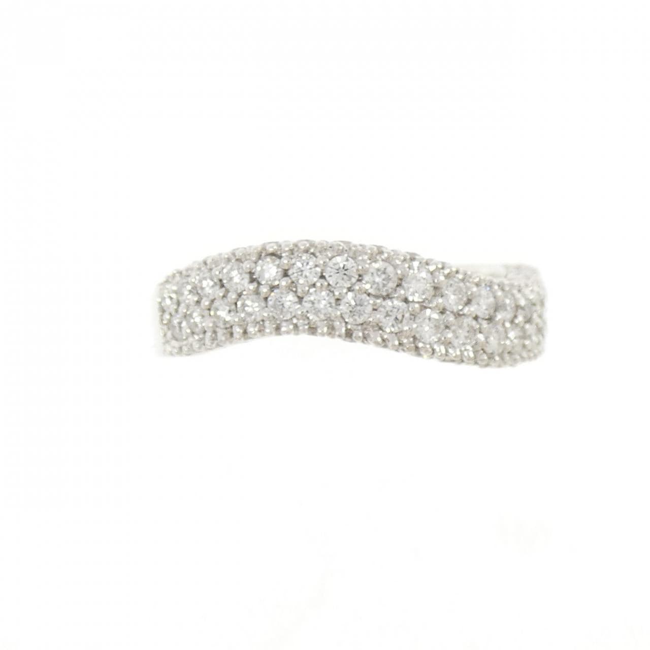 750WG ダイヤモンド リング 0.90CT