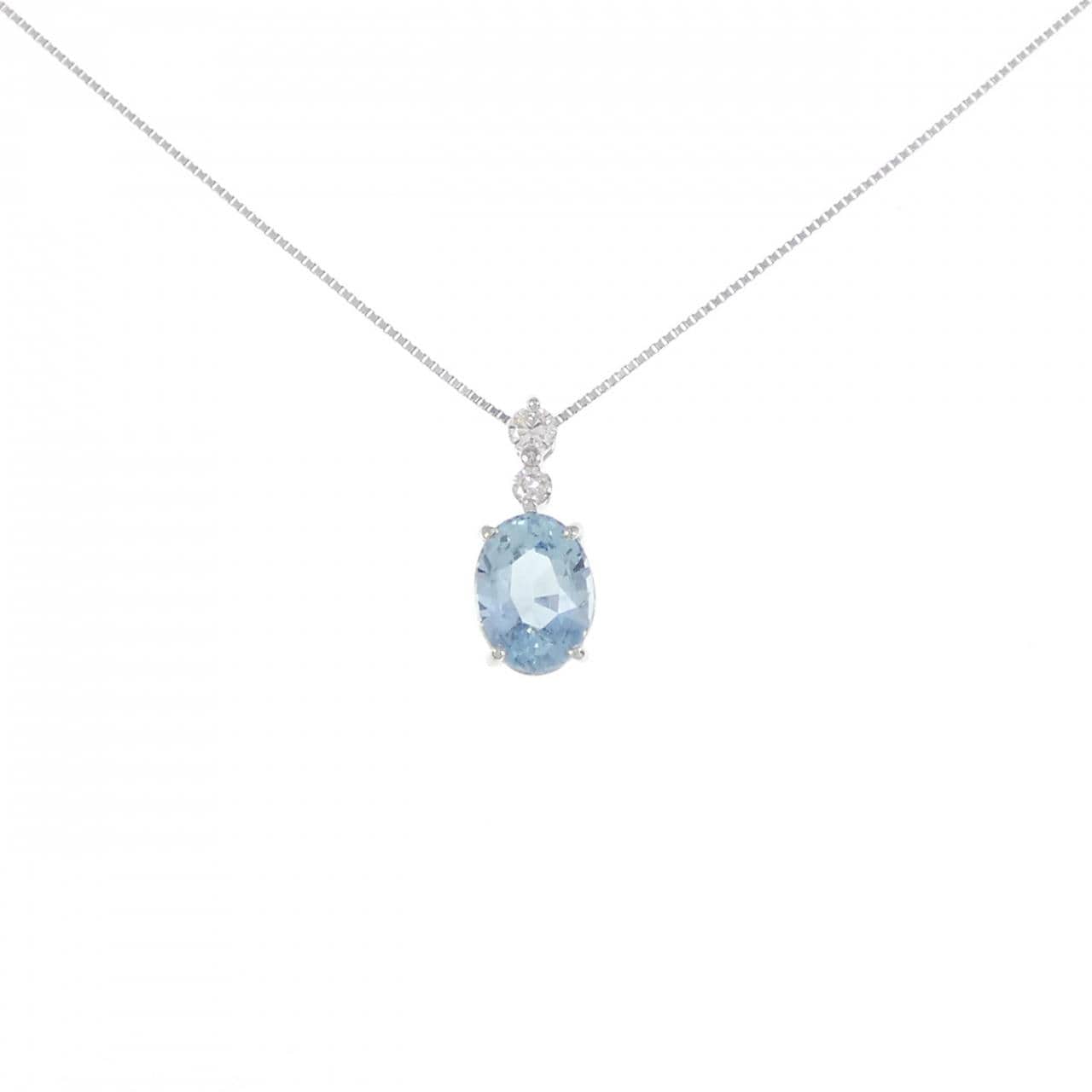 【リメイク】PT アクアマリン ネックレス 1.54CT