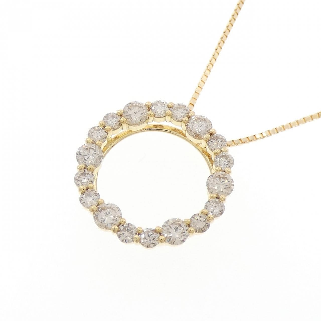 K18YG ダイヤモンド ネックレス 1.00CT
