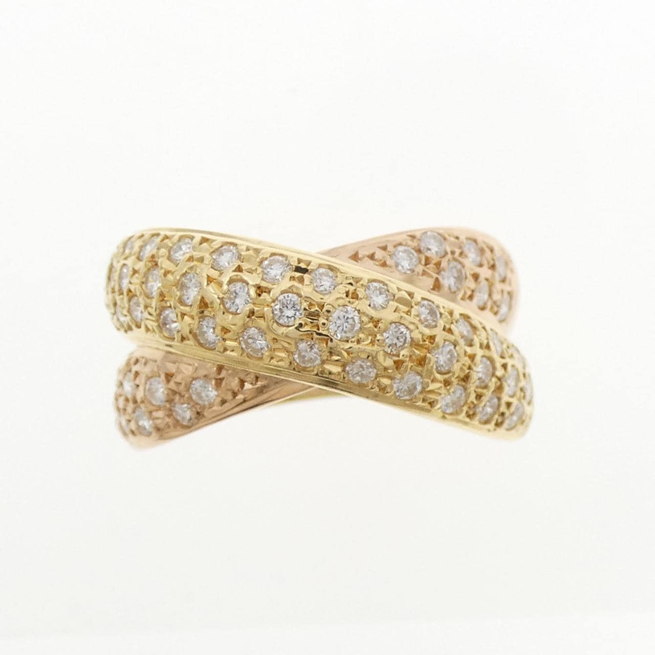 K18YG/K18PG ダイヤモンド リング 0.54CT