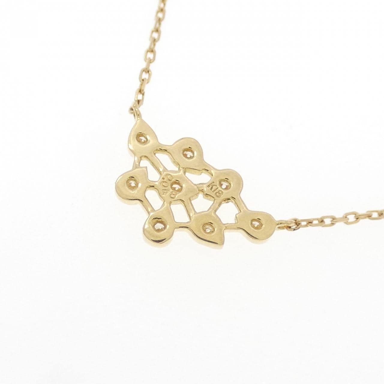 K18YG ダイヤモンド ネックレス 0.048CT