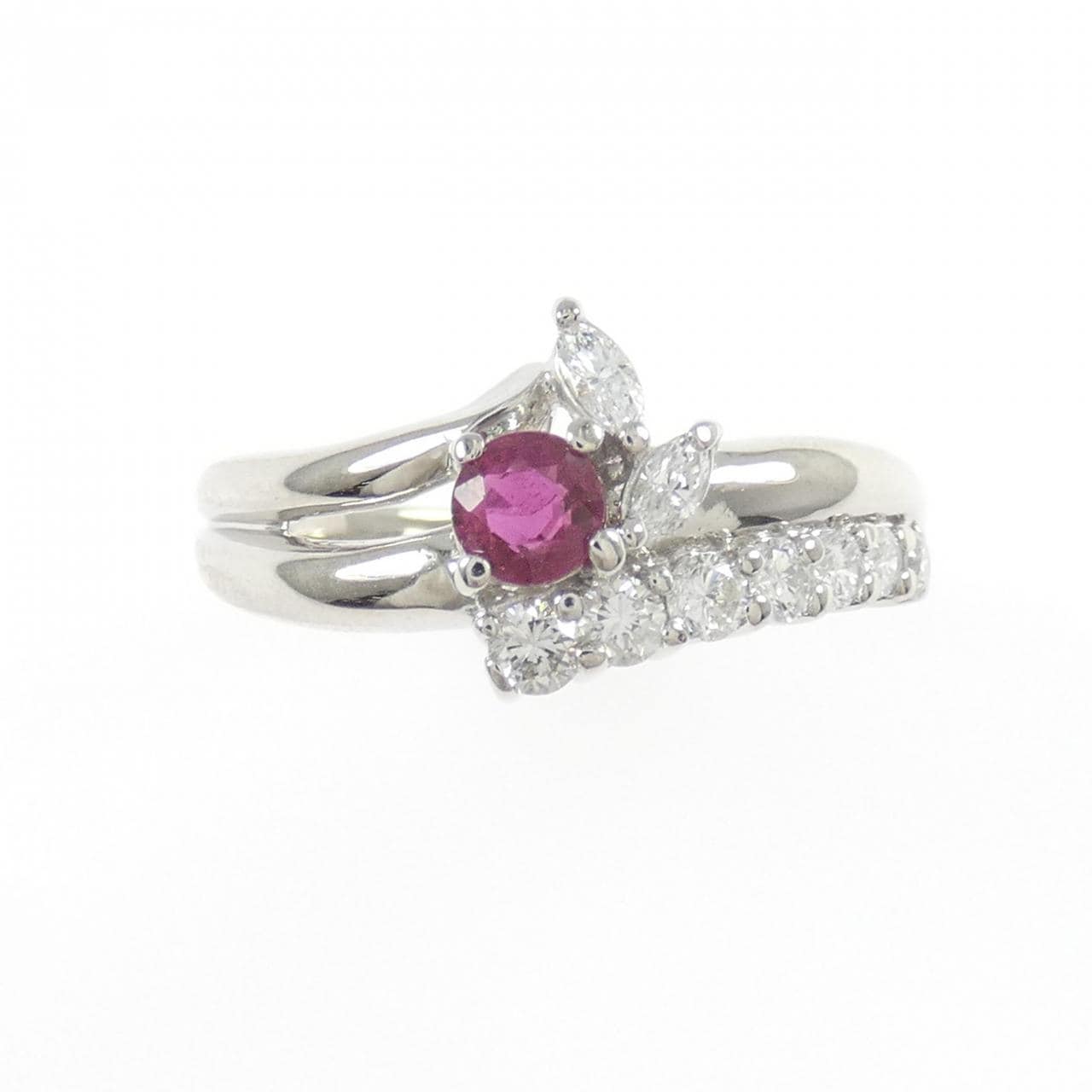 PT900 ルビー リング 0.30CT