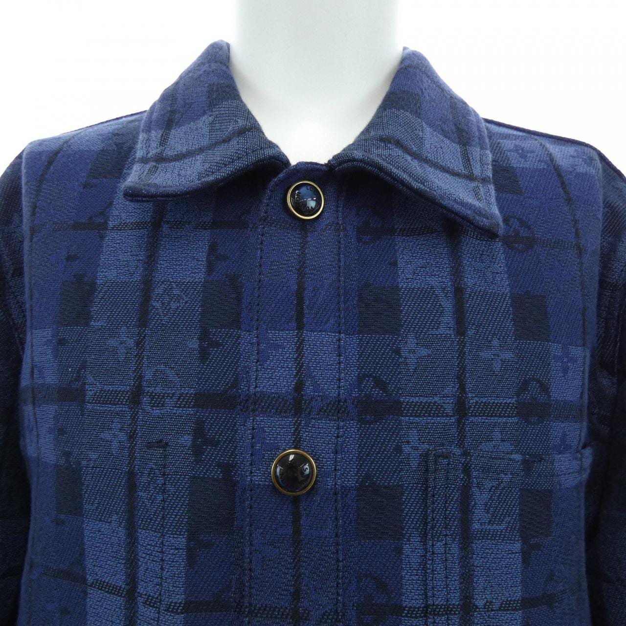 ルイヴィトン LOUIS VUITTON モノグラムタータンデニムオーバーシャツ HUS21WXAE ジャケット