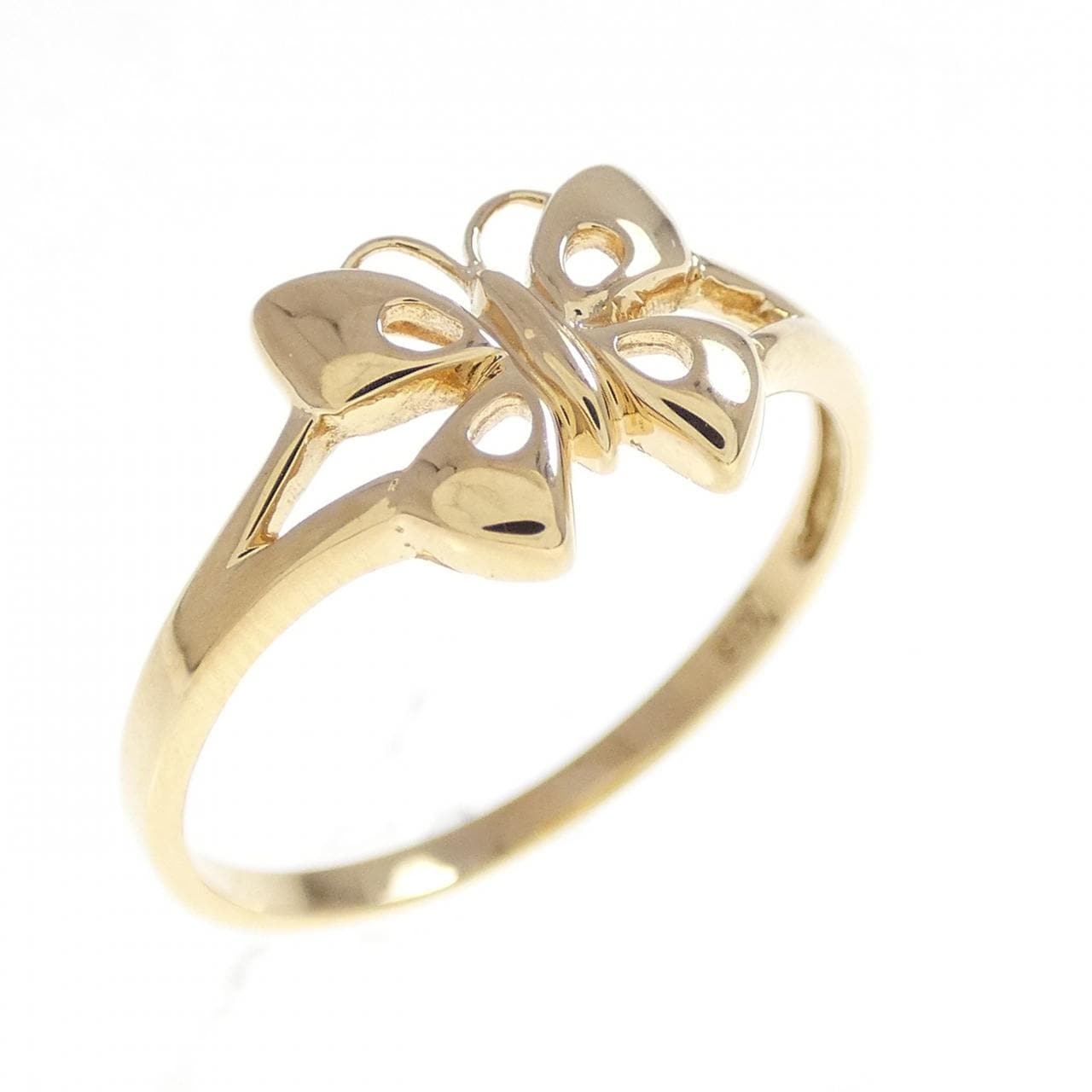 K18YG バタフライ リング