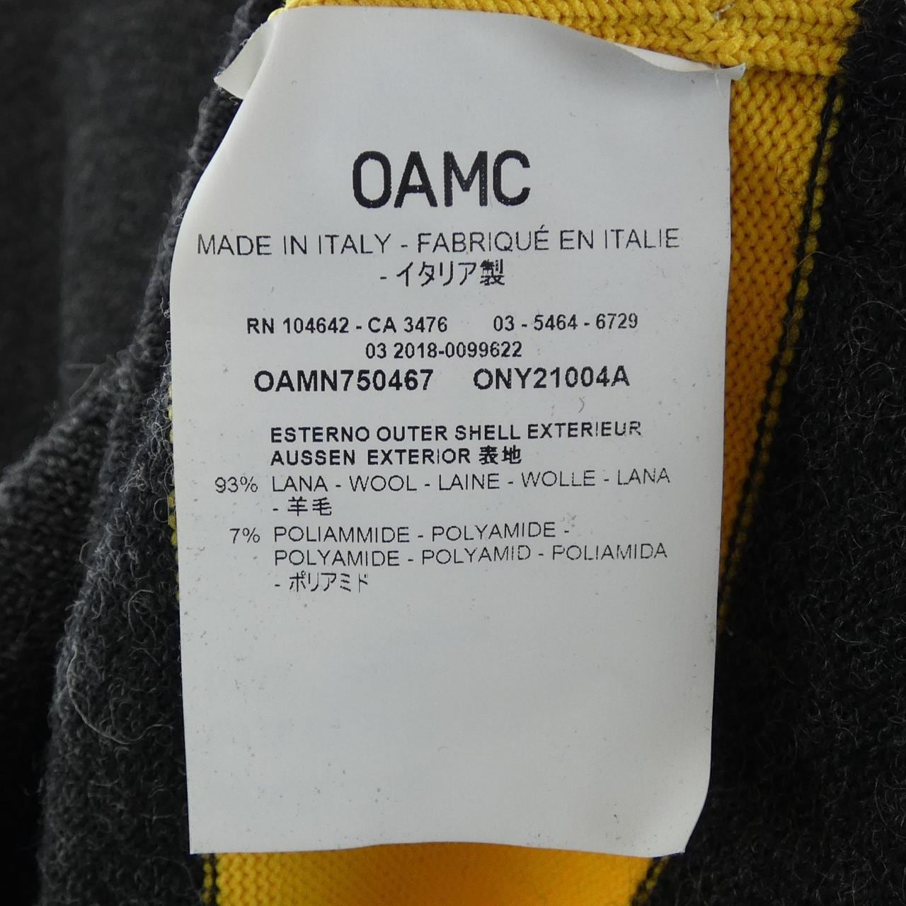 オーエーエムシー OAMC OAMN750467 ニット