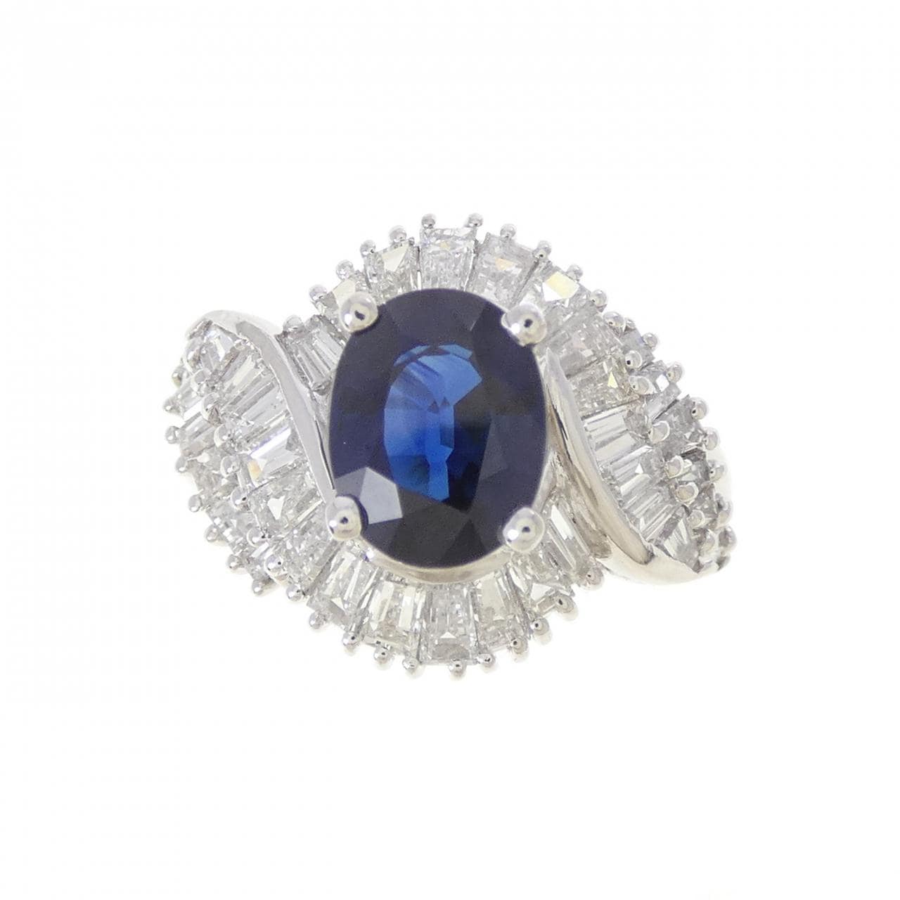 PT900 サファイヤ リング 2.22CT