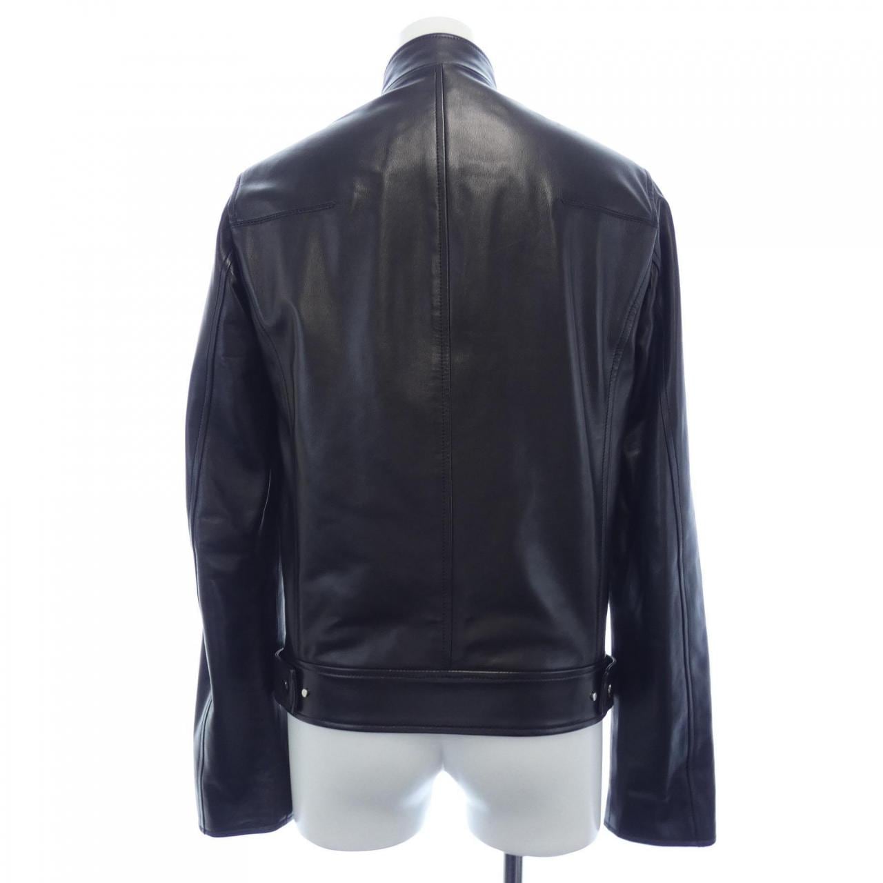 ディオールオム DIOR HOMME レザーライダースジャケット