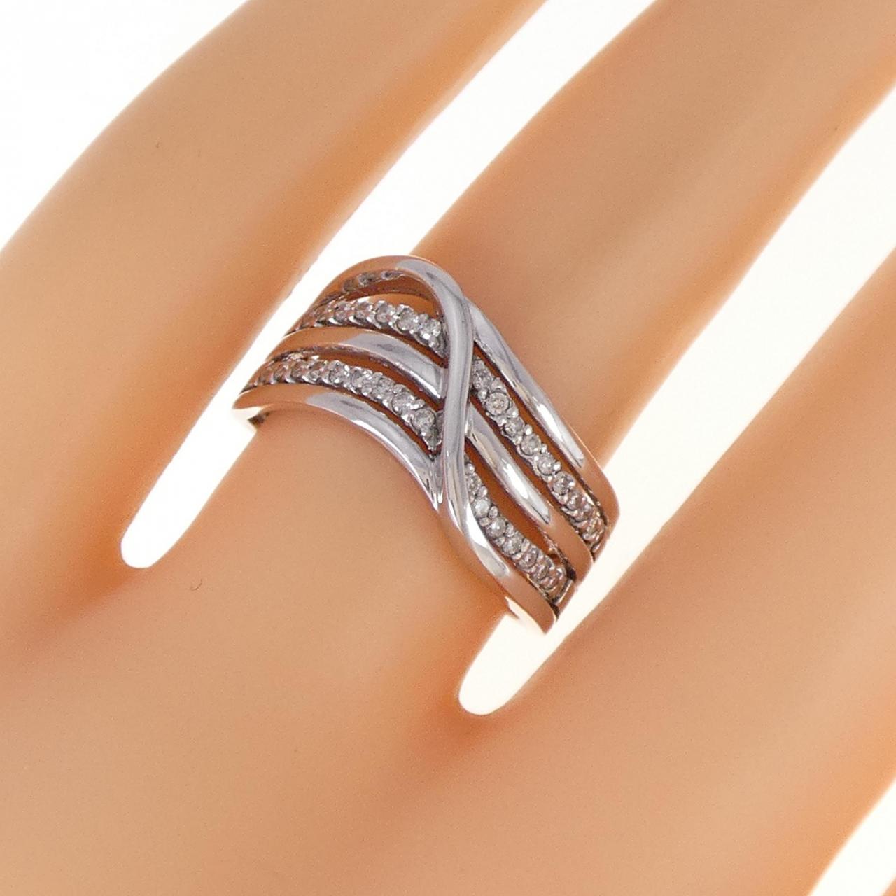 K18WG ダイヤモンド リング 0.20CT