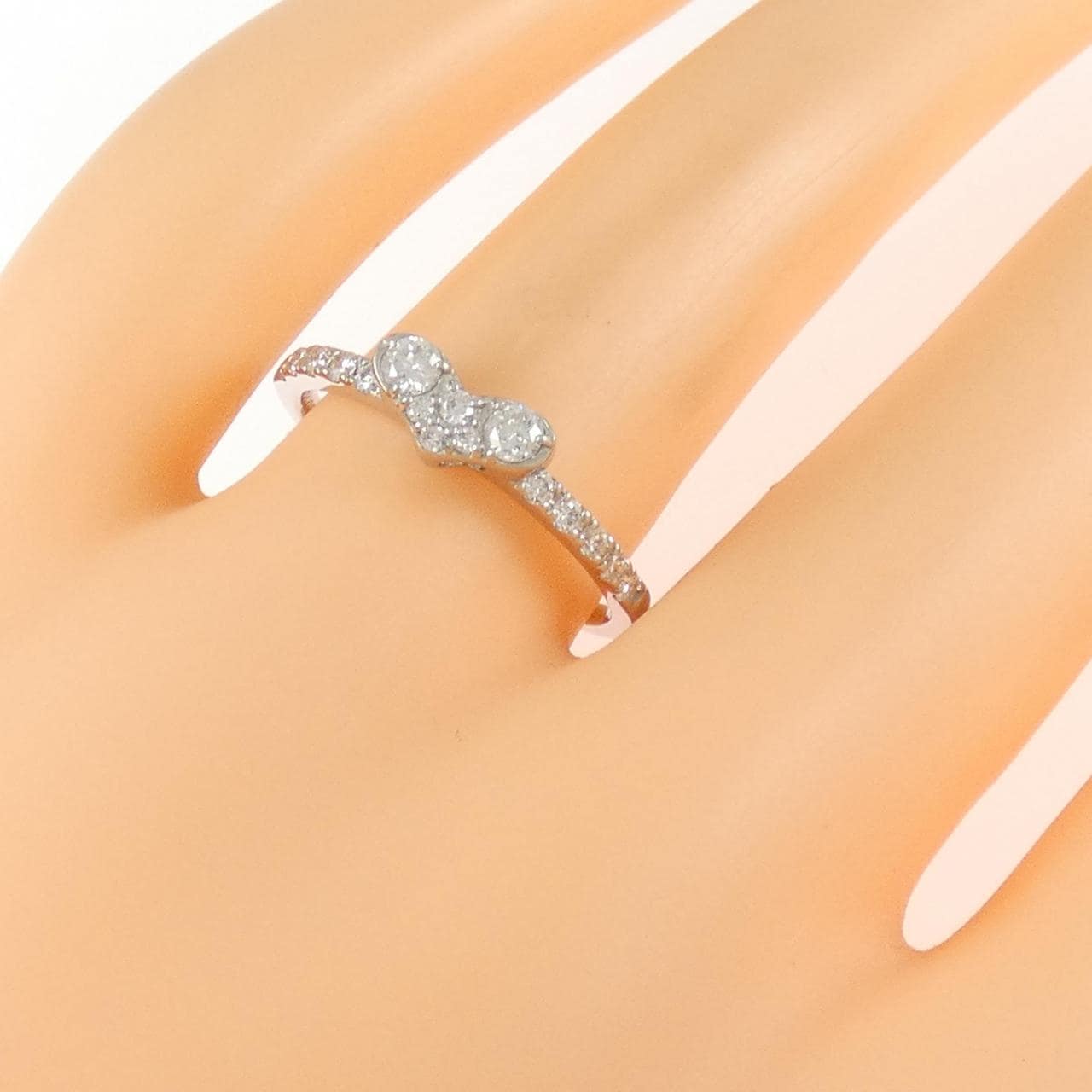 PT900 ハート ダイヤモンド リング 0.31CT
