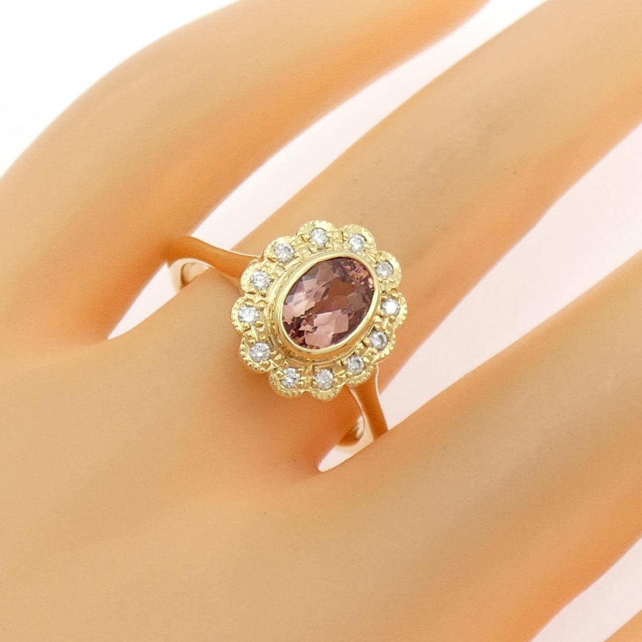 K18YG imperial Topaz ring