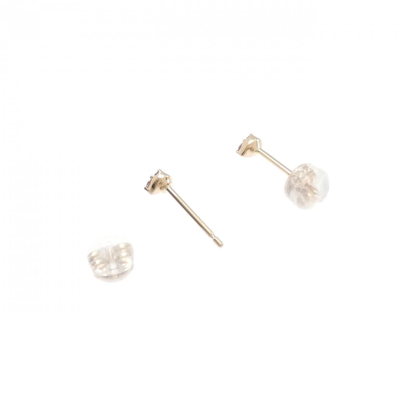 K18PG ピンクダイヤモンド ピアス 0.04CT